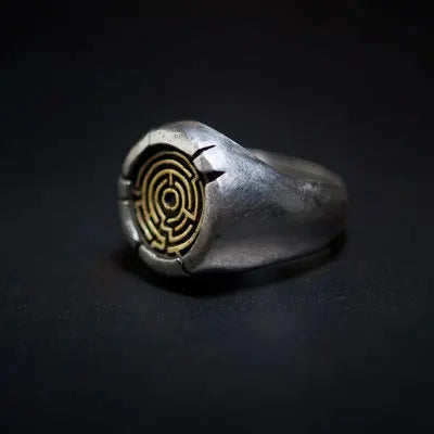 Maze Ring Stainless Steel