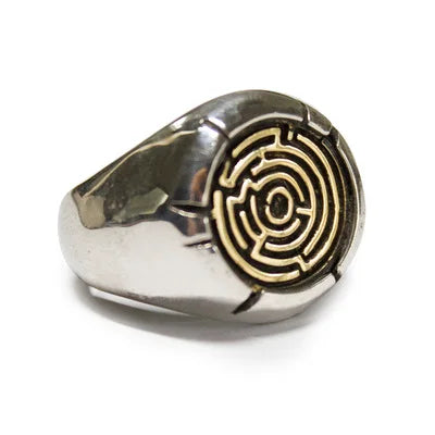 Maze Ring Stainless Steel
