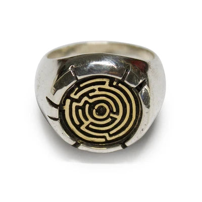 Maze Ring Stainless Steel