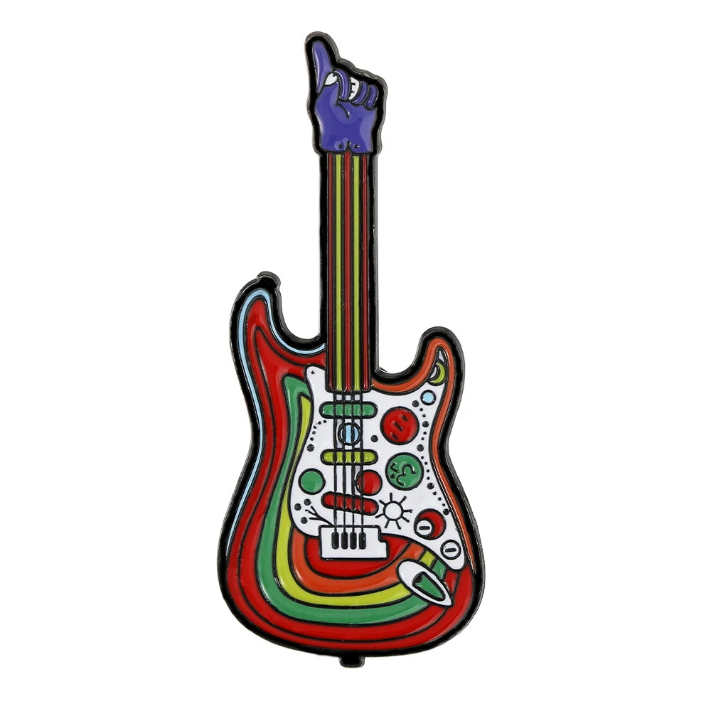 Gun Roses Enamel Pins